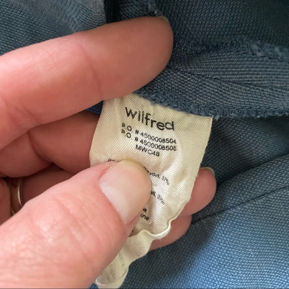 Aritzia Wilfred Converible Smocked Mini Dress Blue size 2 - Picture 12 of 16